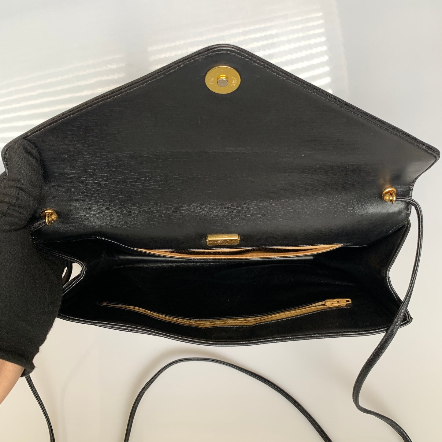 Givenchy 4G logo black leather crossbody bag Authentic with COA