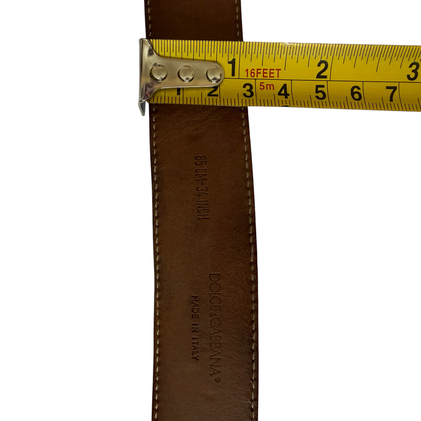 Dolce & Gabbana women’s pink leather belt authentic with COA 85 cm 34 inch