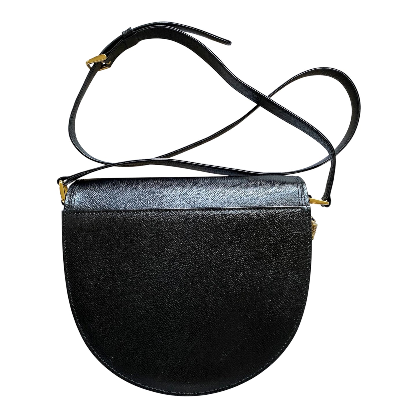 Valentino V logo black leather crossbody bag Authentic with COA