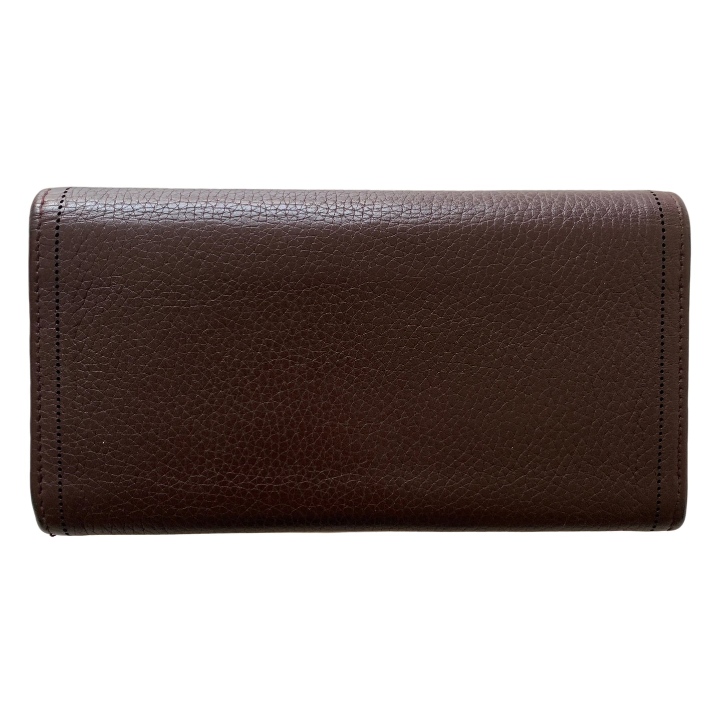 Balenciaca brown leather long wallet Authentic with COA