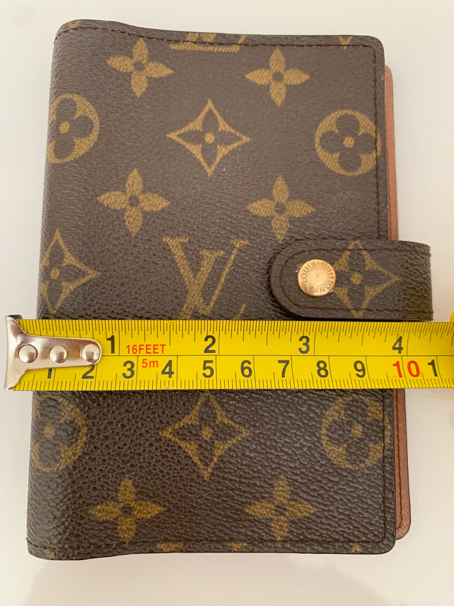 Louis Vuitton monogram agenda Organizer Planner unisex PM Authentic with COA CA0995