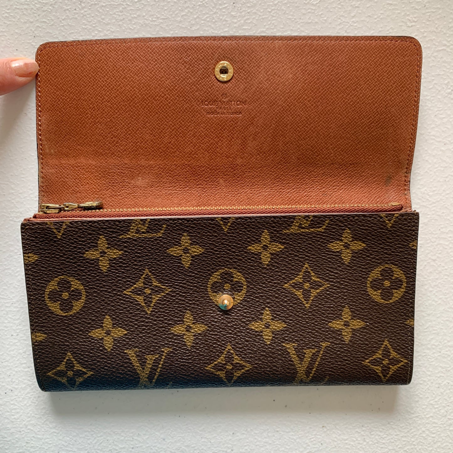 Louis Vuitton monogram long wallet 871AN Authentic with COA