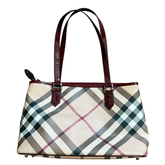 Burberry nova check tote bag authentic with COA