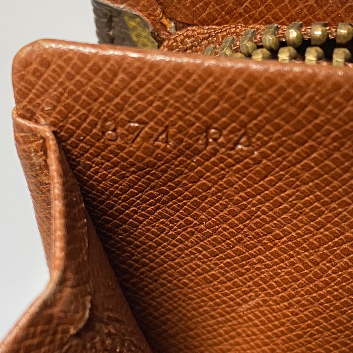Louis Vuitton monogram compact wallet 874RA Authentic with COA 5.1x3.3