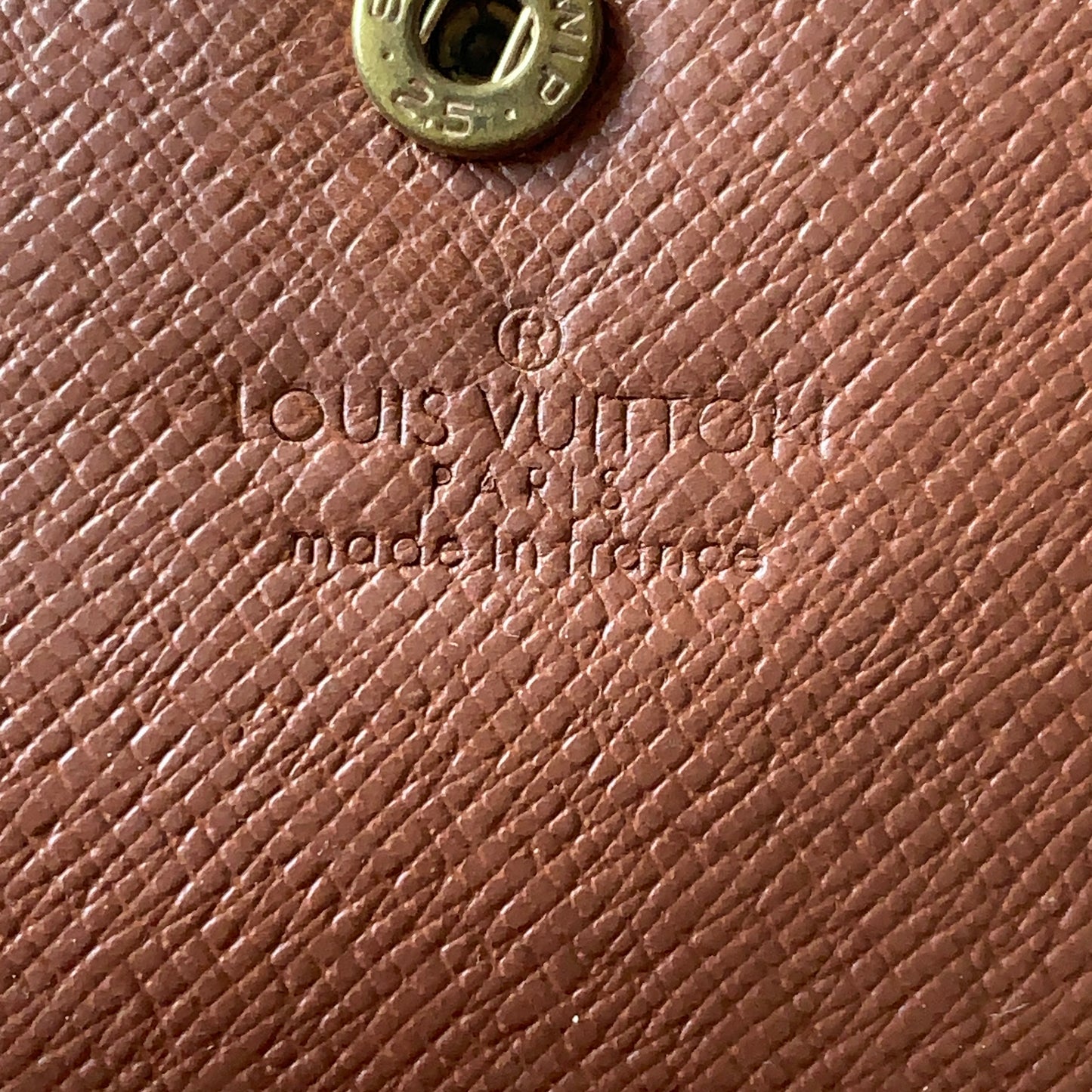 Louis Vuitton brown monogram wallet 8912 AN authentic with COA