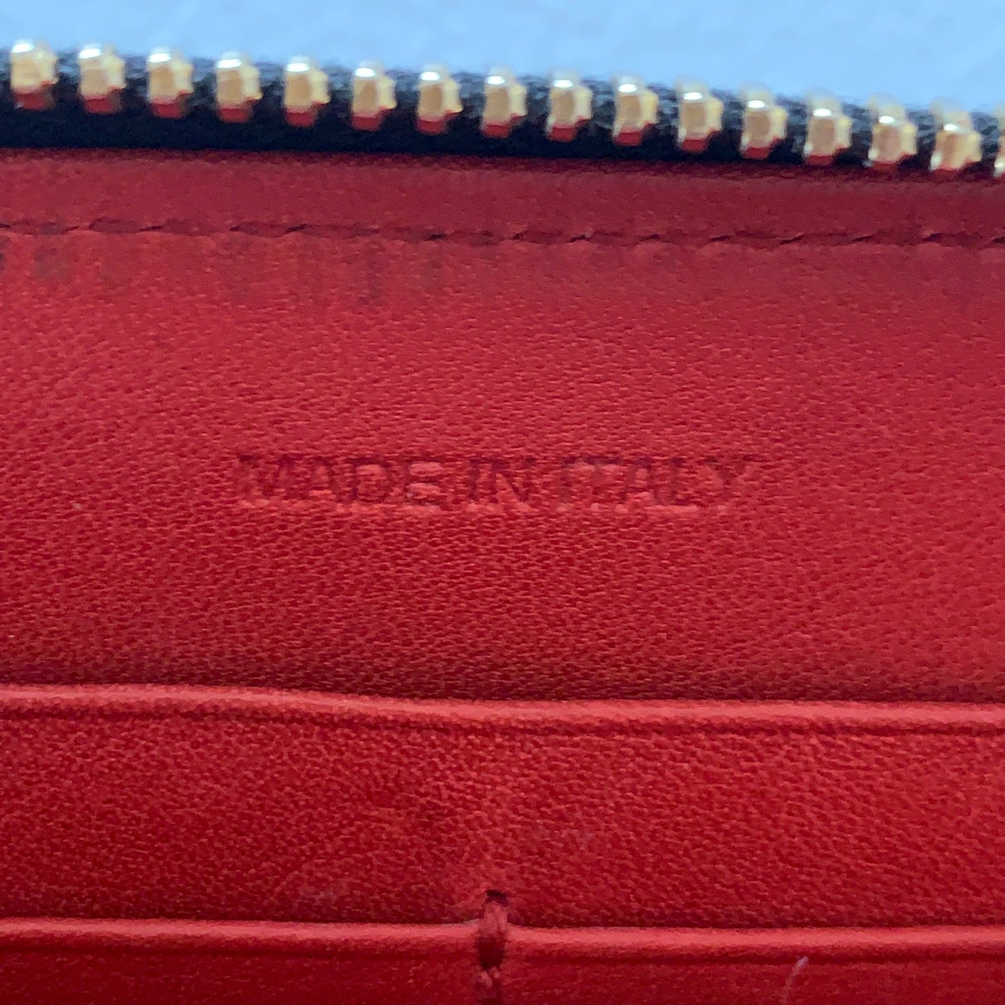 Prada bow long black leather zip around wallet authentic with COA and box