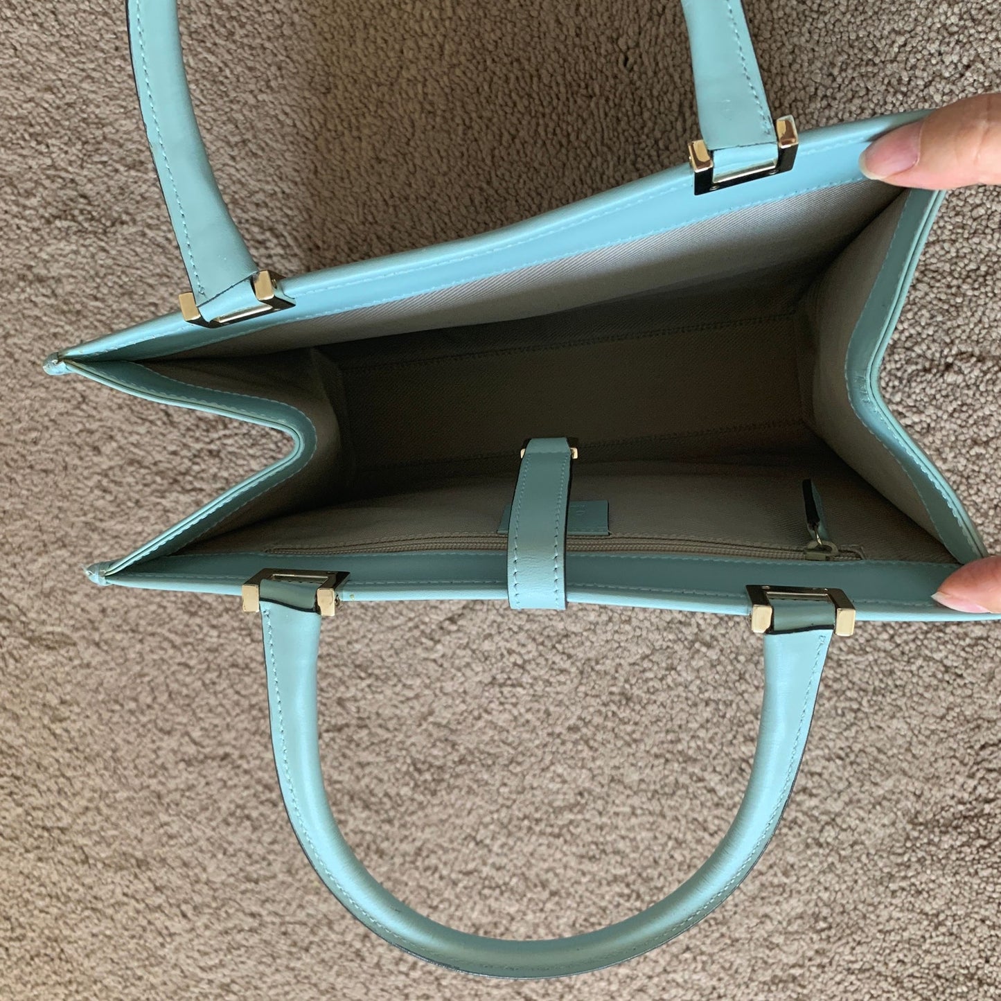 Gucci micro GG Jackie bag in light blue leather with dust bag and COA