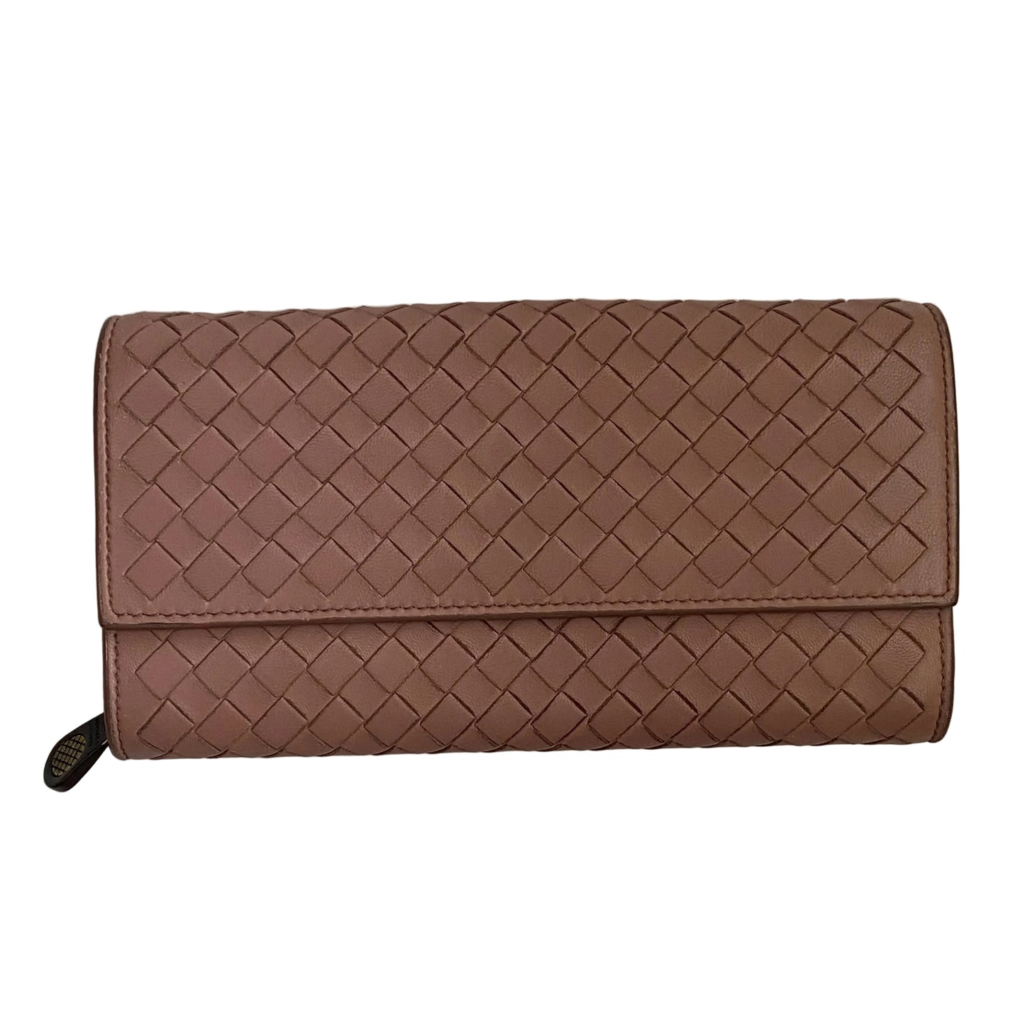 Bottega Veneta intrecciata long wallet authentic with coa box