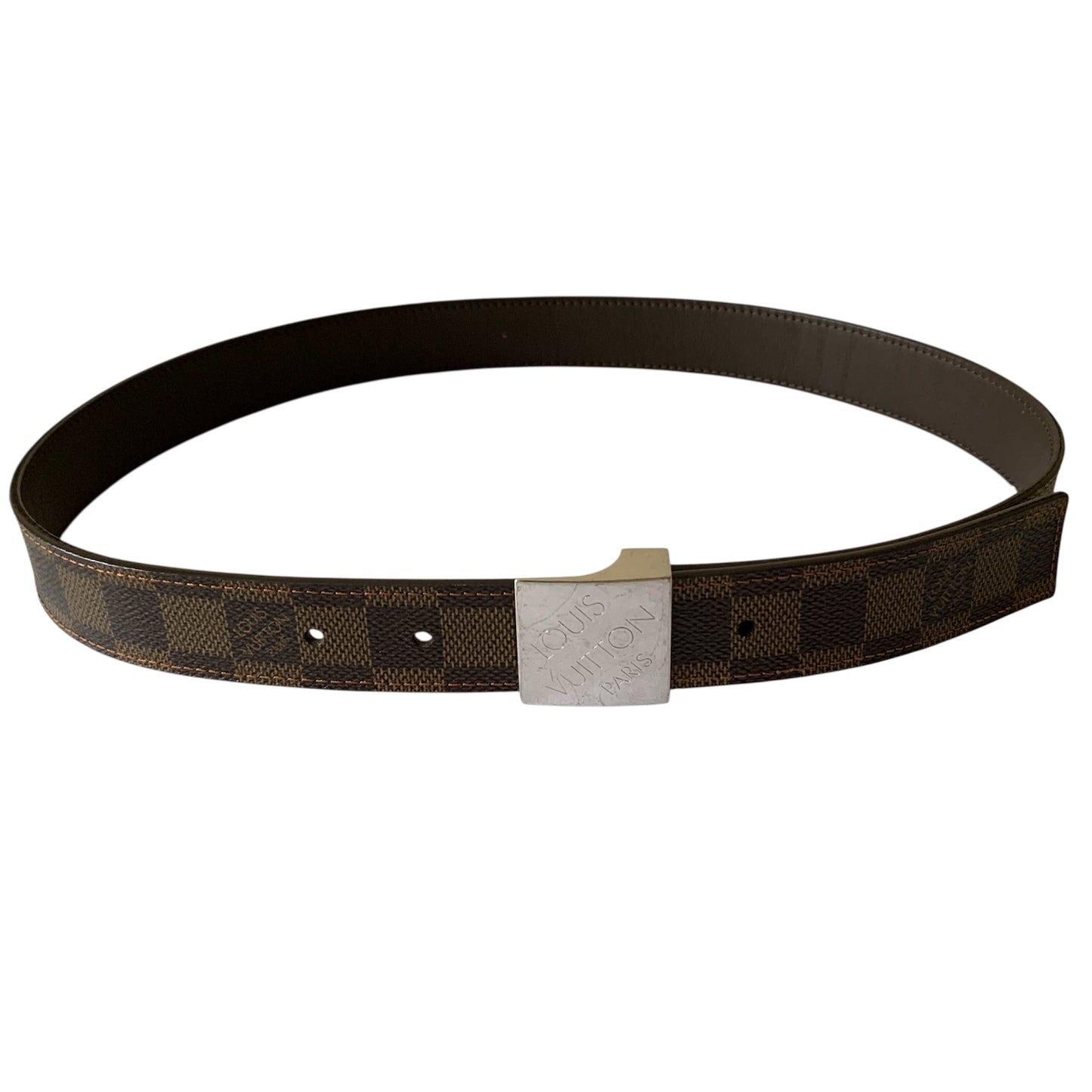 Louis Vuttion damier reversible Belt 80cm 32 inch authentic w/ COA
