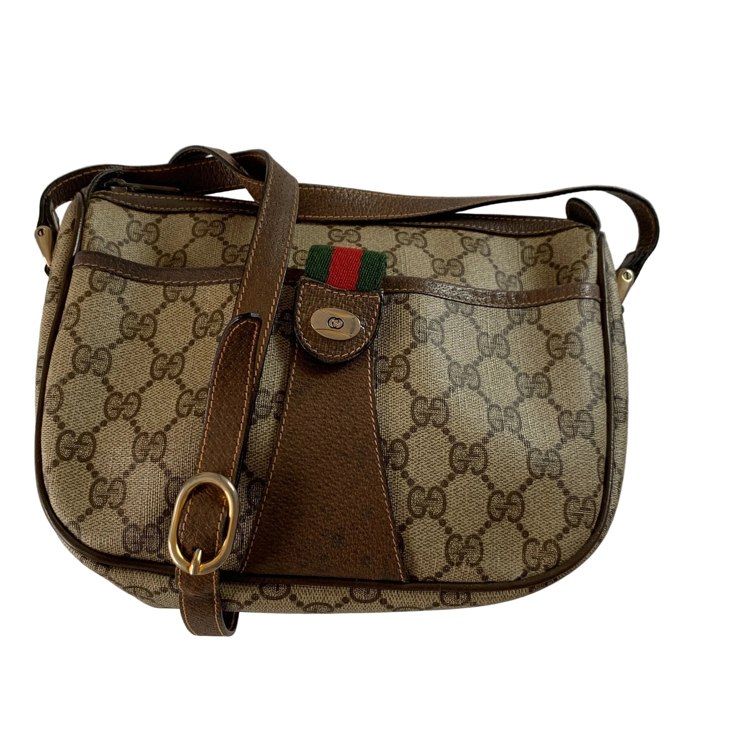 Gucci vintage GG supreme sherry line shoulder bag authentic with COA