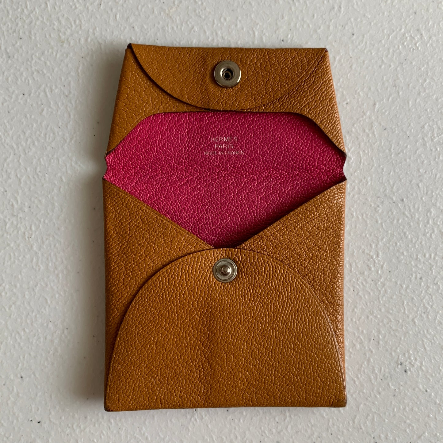 Hermes leather Coin pouch authentic with COA