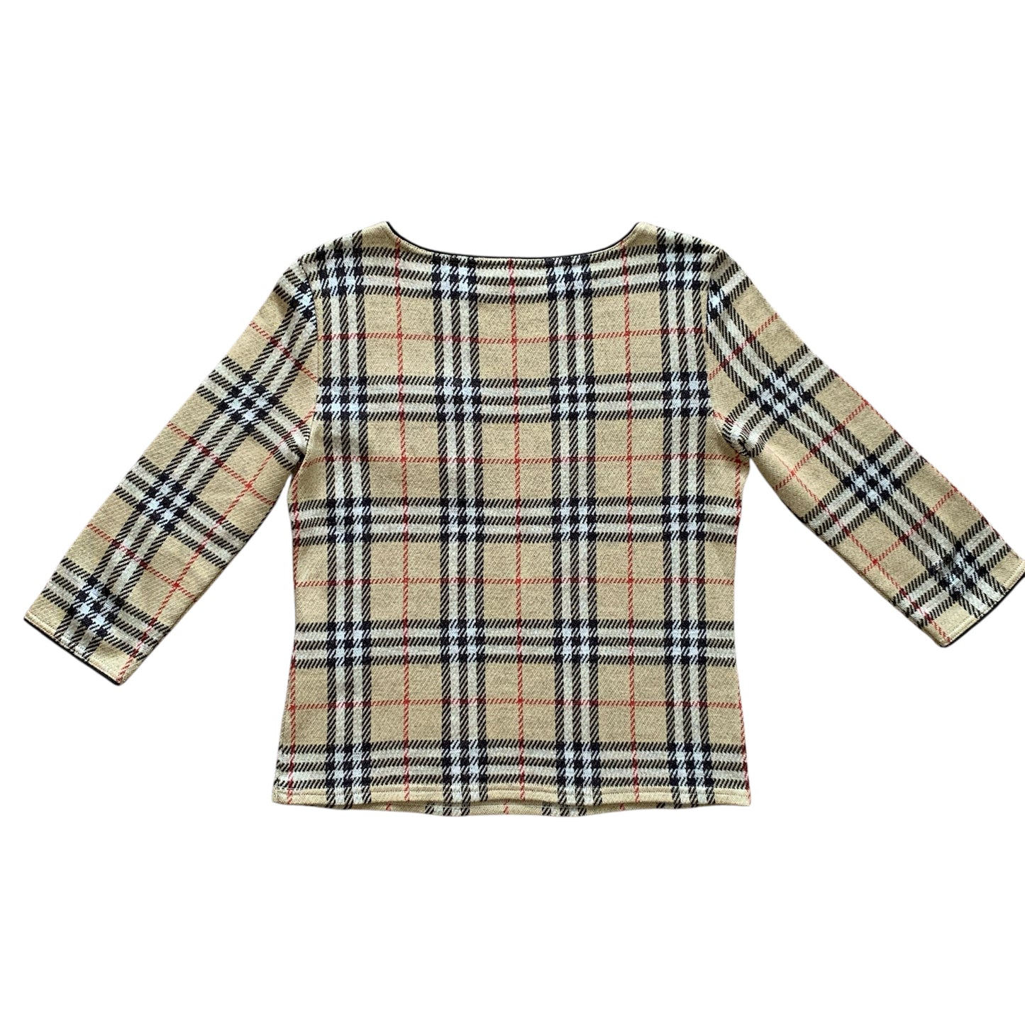 Burberry classic check wool blend sweater