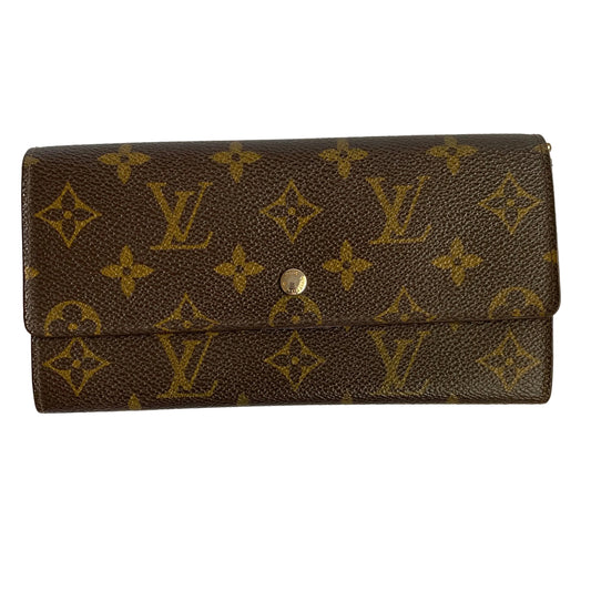 Louis Vuitton monogram long wallet 871AN Authentic with COA