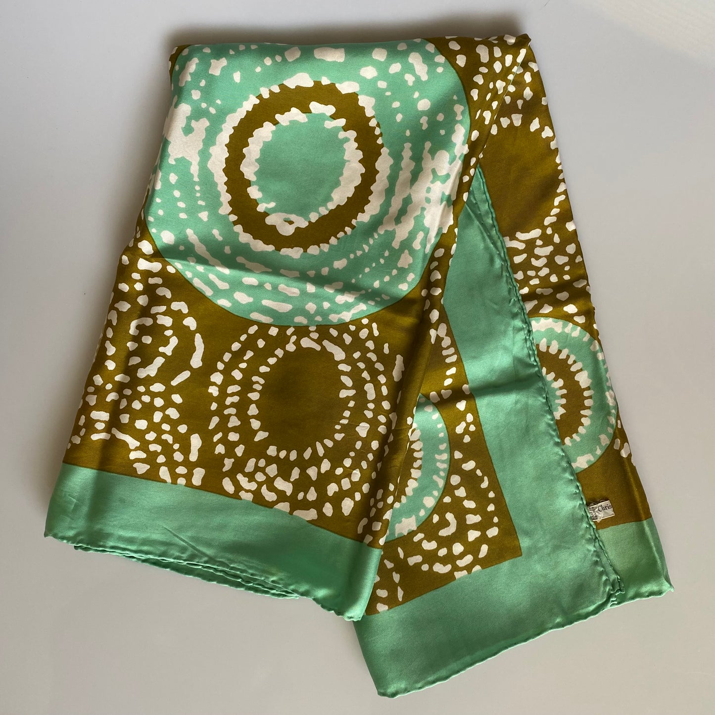 Dior large silk scarf Authentic with COA 30 inch