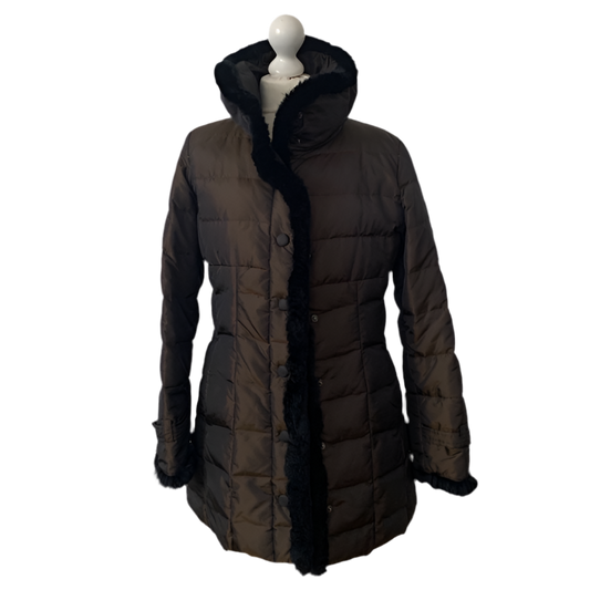 Authentic Max Mara weekend women’s down jacket with lapin fur trimmings