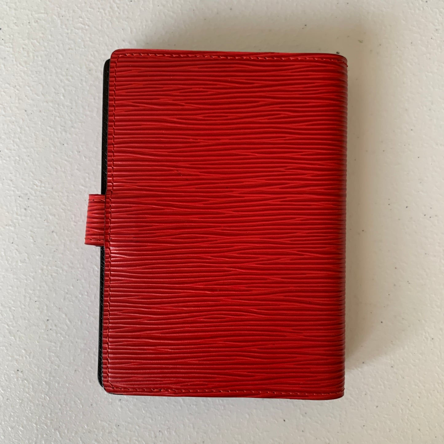 Louis Vuitton red epi leather CA1907 agenda PM authentic with COA