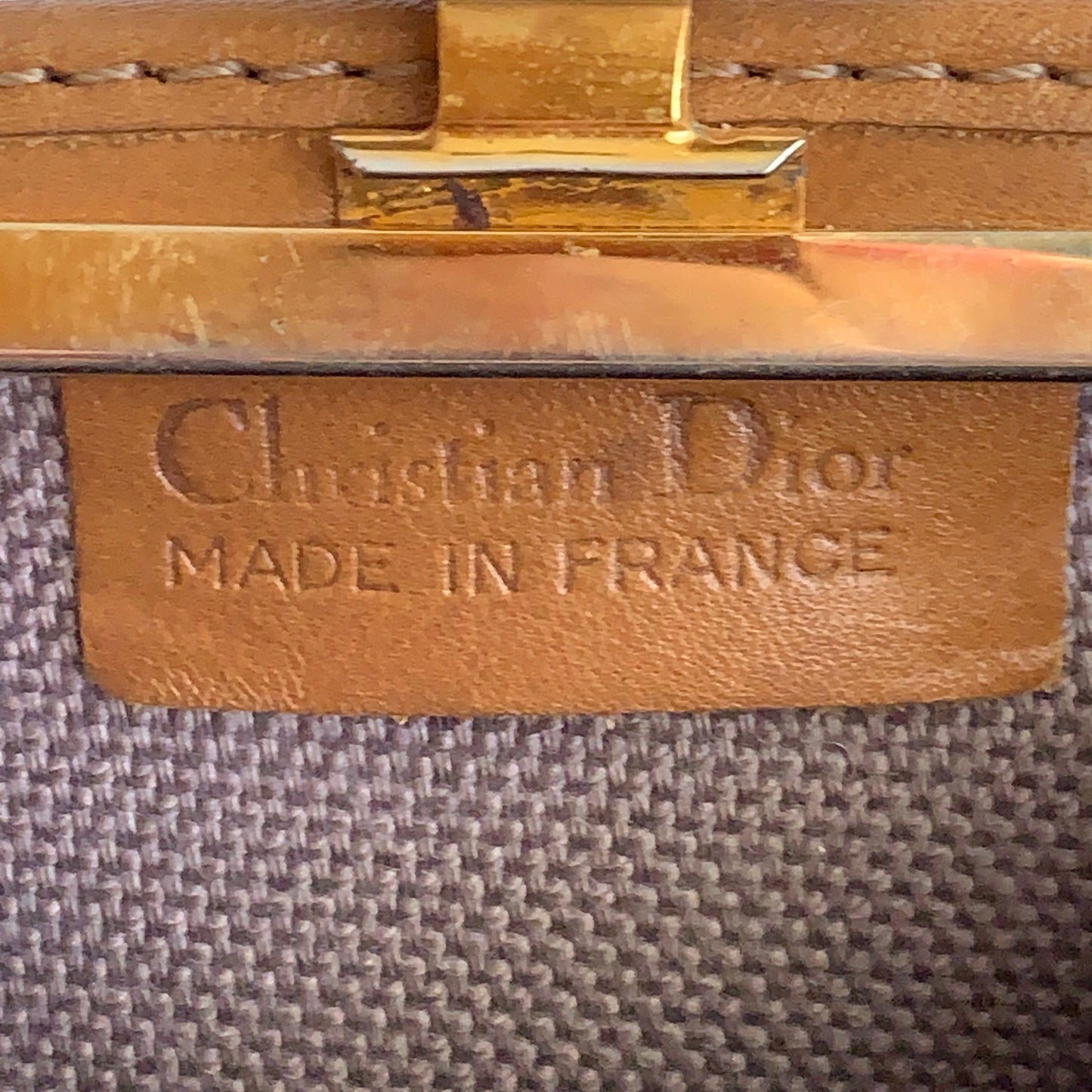 Dior vintage honeycomb Coin pouch authentic with COA 4x3.3