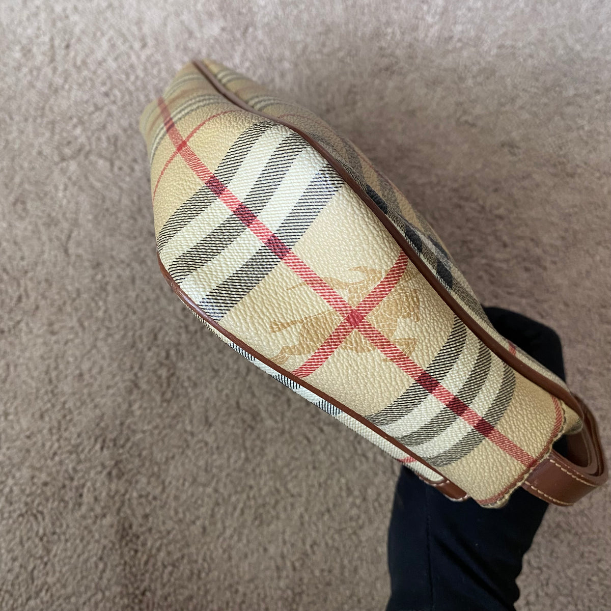 Burberry haymarket clutch wristlet bag Authentic with COA 11.5x7.5x3