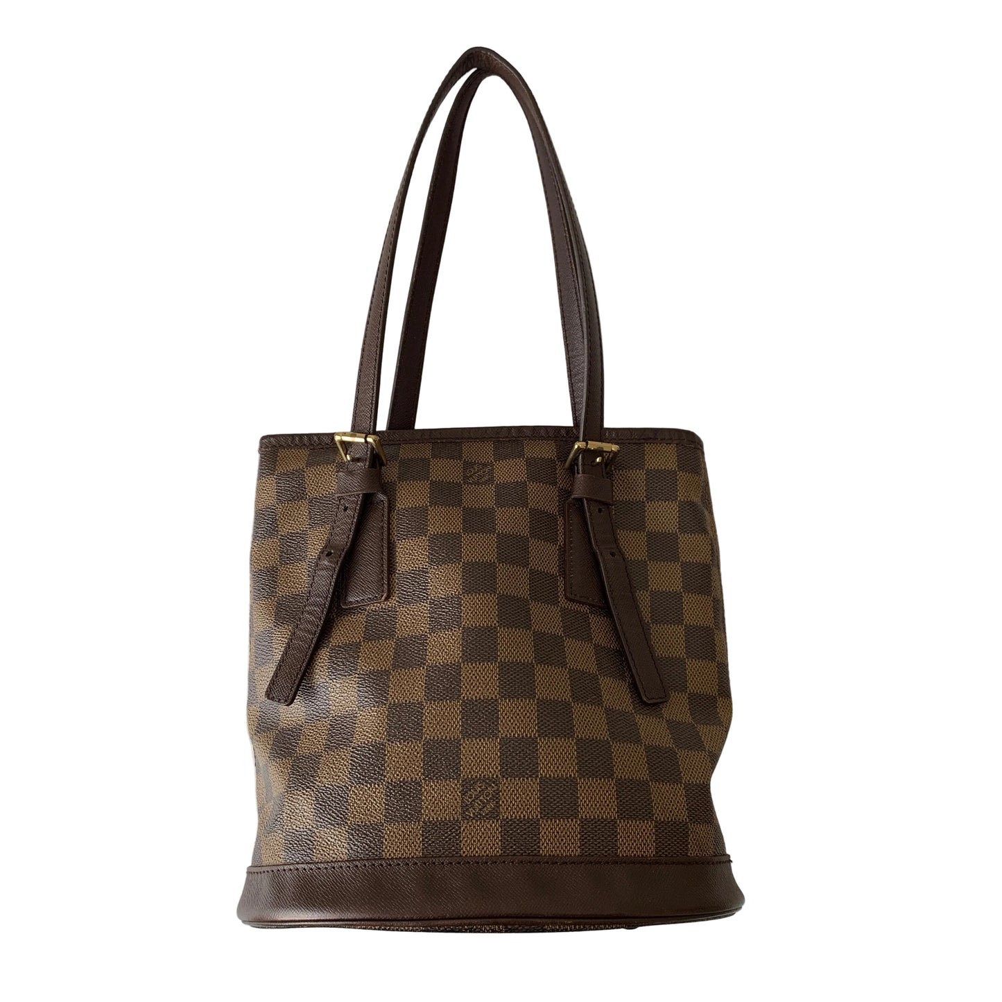 Louis Vuitton Damier Ebene Ar0928 bucket bag PM authentic with COA