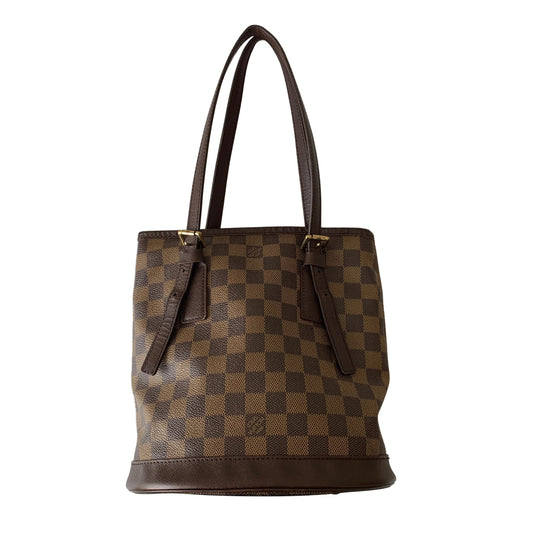 Louis Vuitton Damier Ebene Ar0928 bucket bag PM authentic with COA