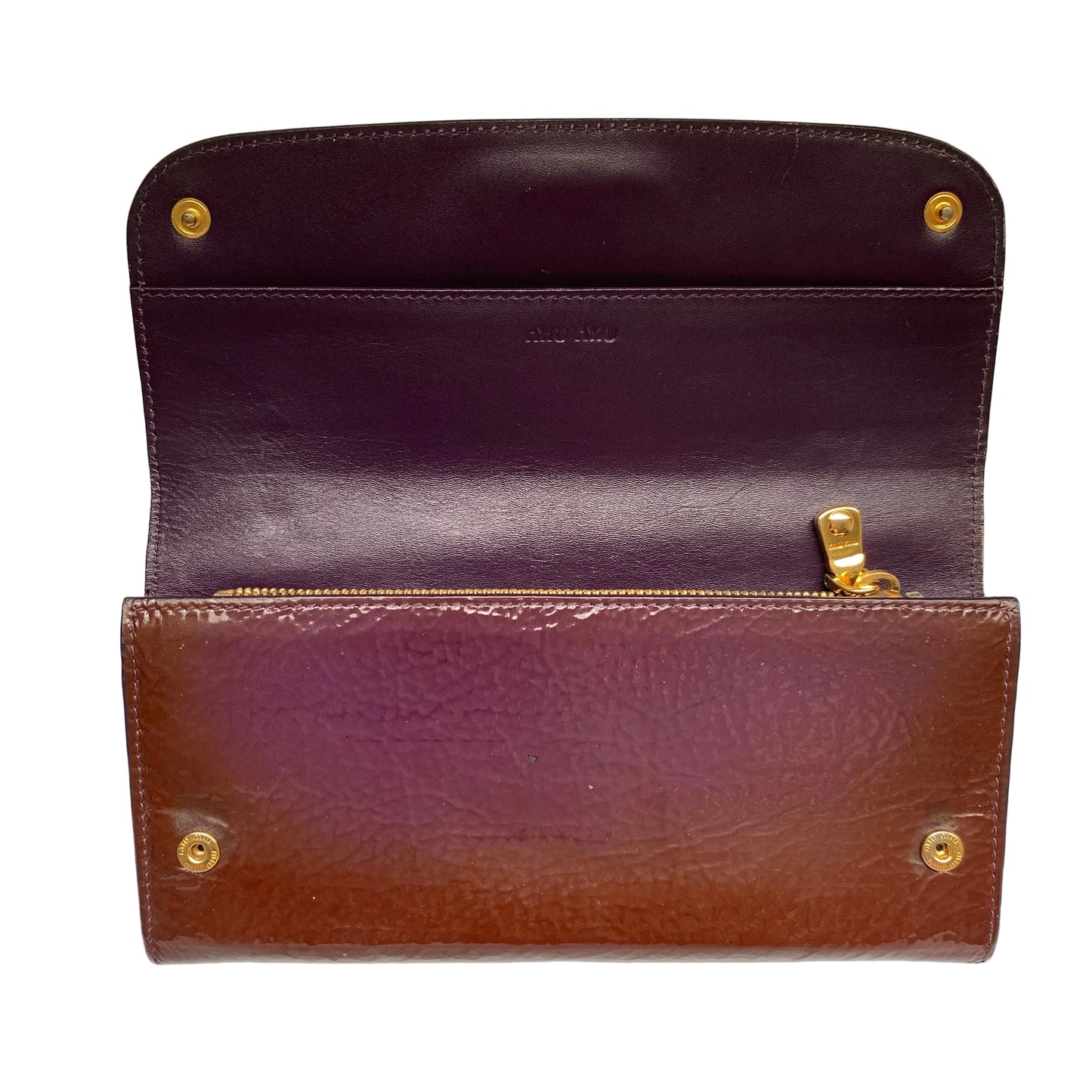 Miu Miu leather long wallet Authentic with COA 7.6x3.7