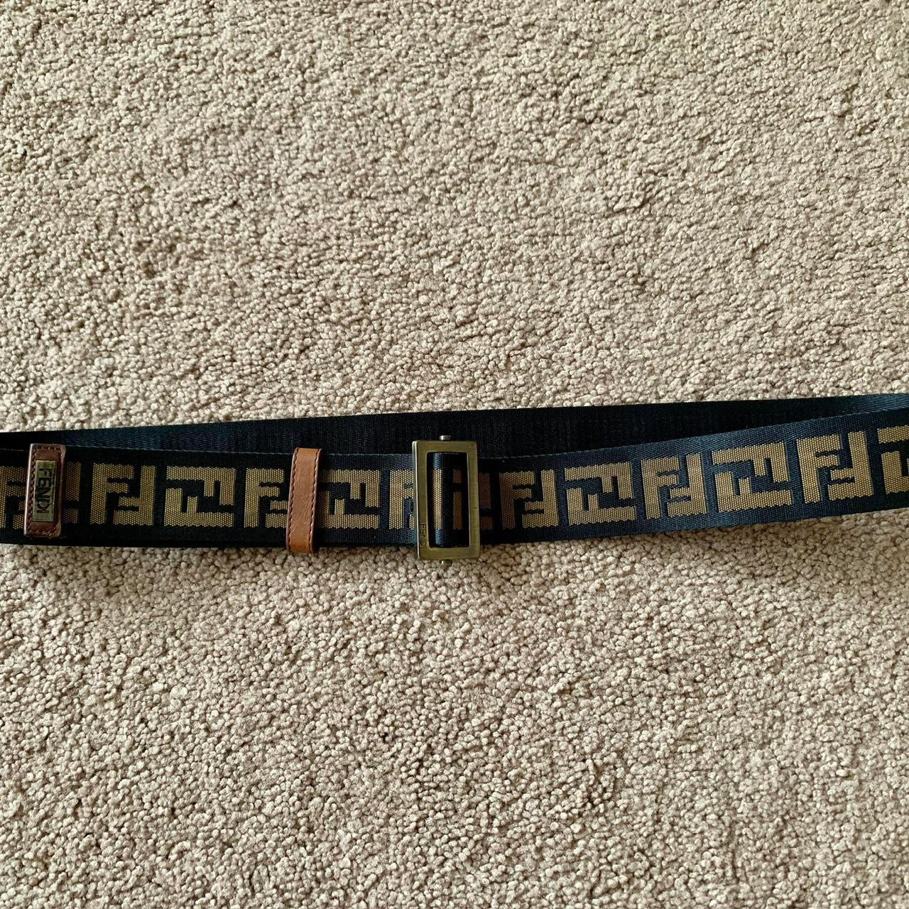 Authentic FENDI unisex monogram belt