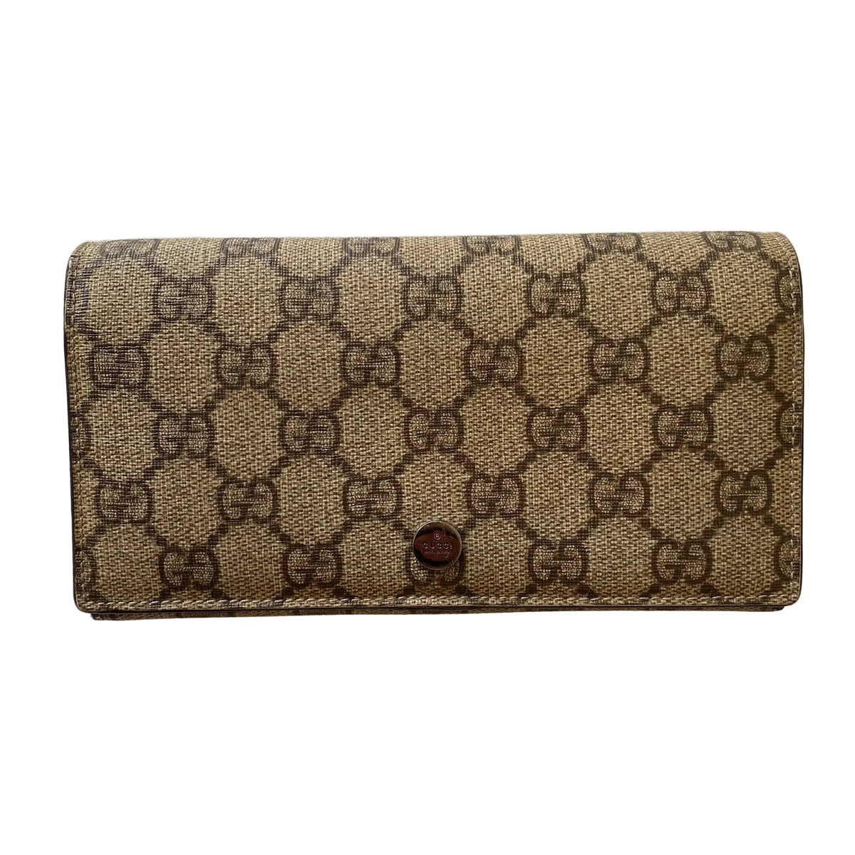 Gucci monogram long wallet authentic with COA 7x3.8