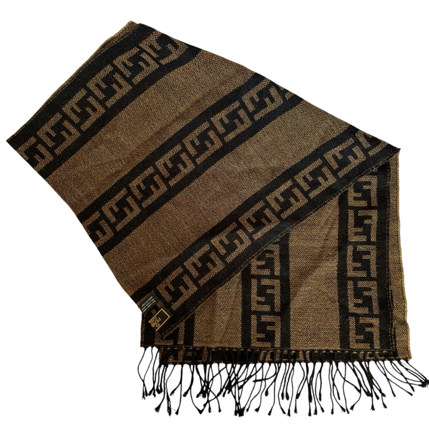 Fendi FF vintage wool unisex scarf authentic with COA