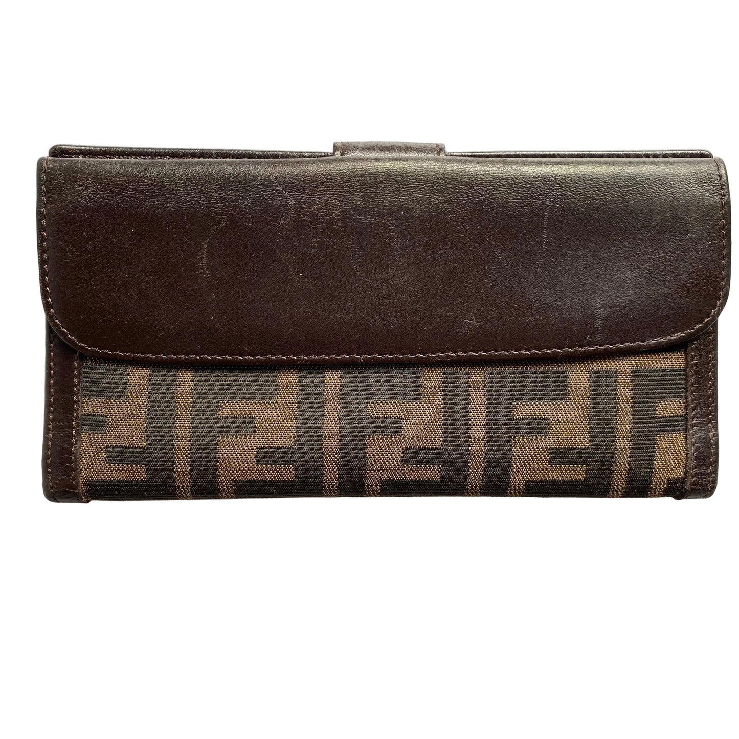 Fendi FF zucca monogram long wallet Authentic with coa