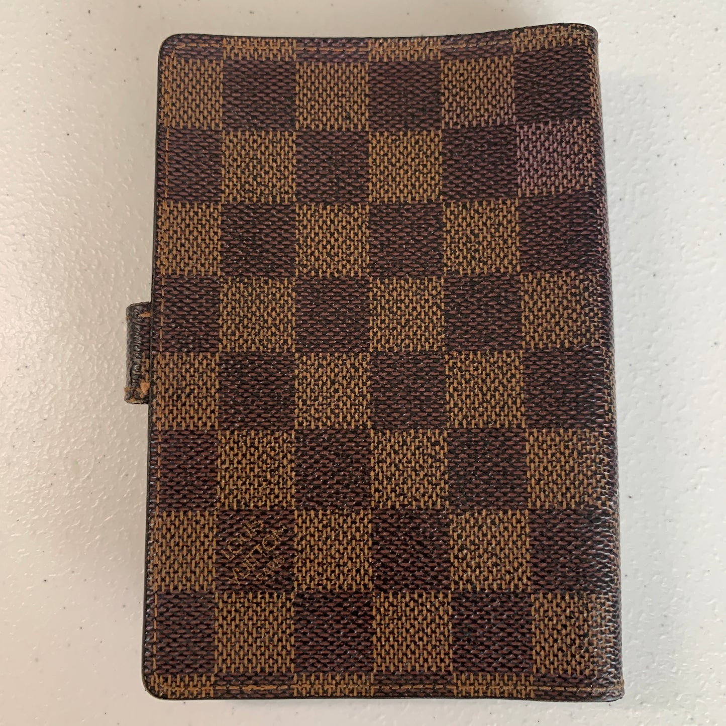 Louis Vuitton unisex damier ebene agenda Planner PM ca0070 authentic with COA