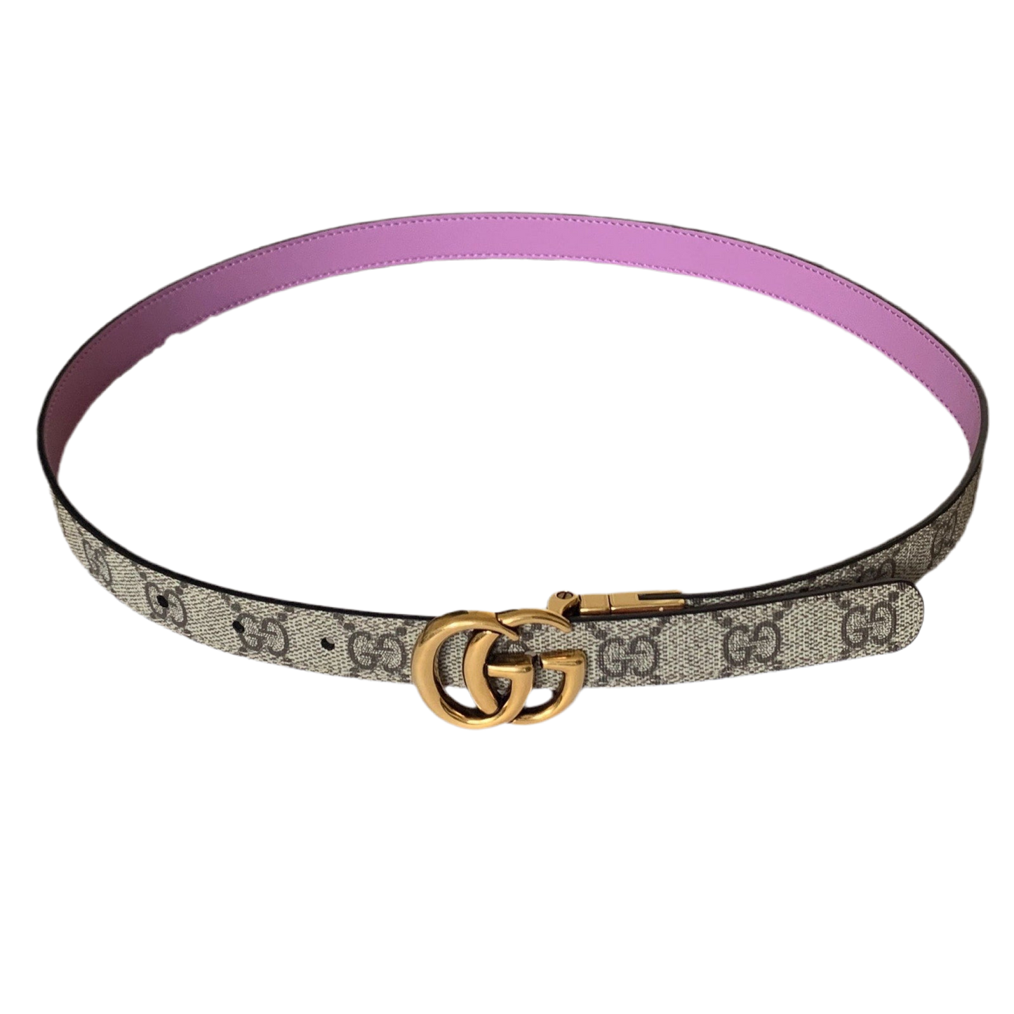 G1028 Gucci women's GG marmont reversible double side belt size 32 inches