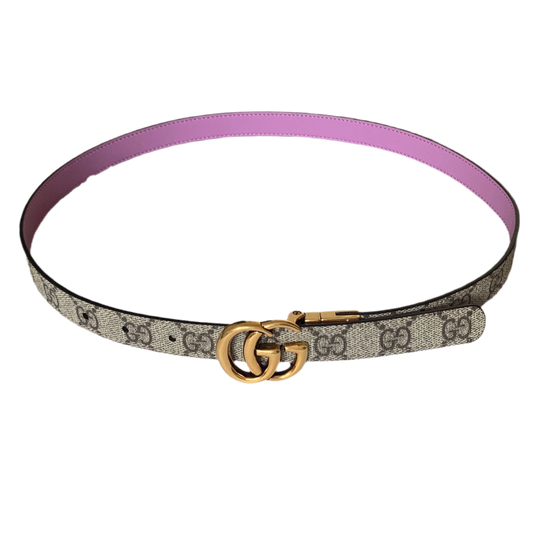 G1028 Gucci women's GG marmont reversible double side belt size 32 inches