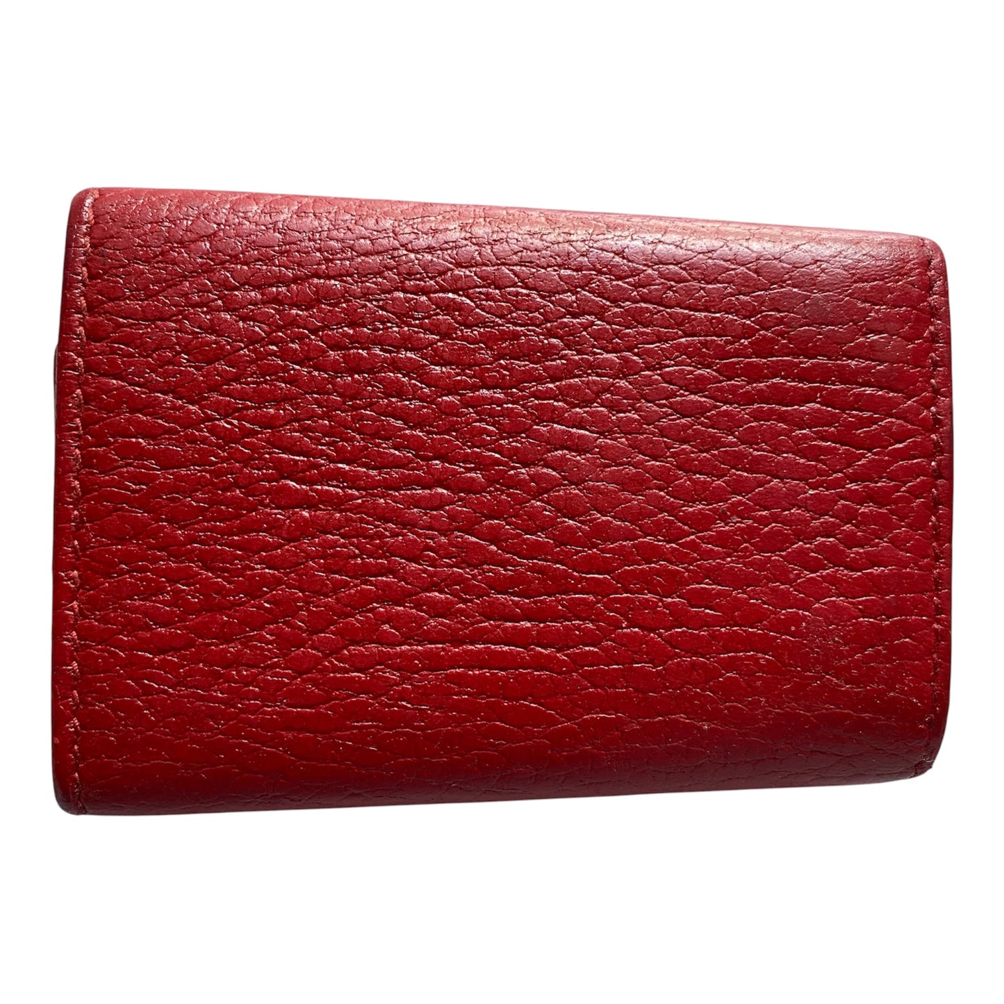 Gucci GG red leather key holder  Authentic with COA