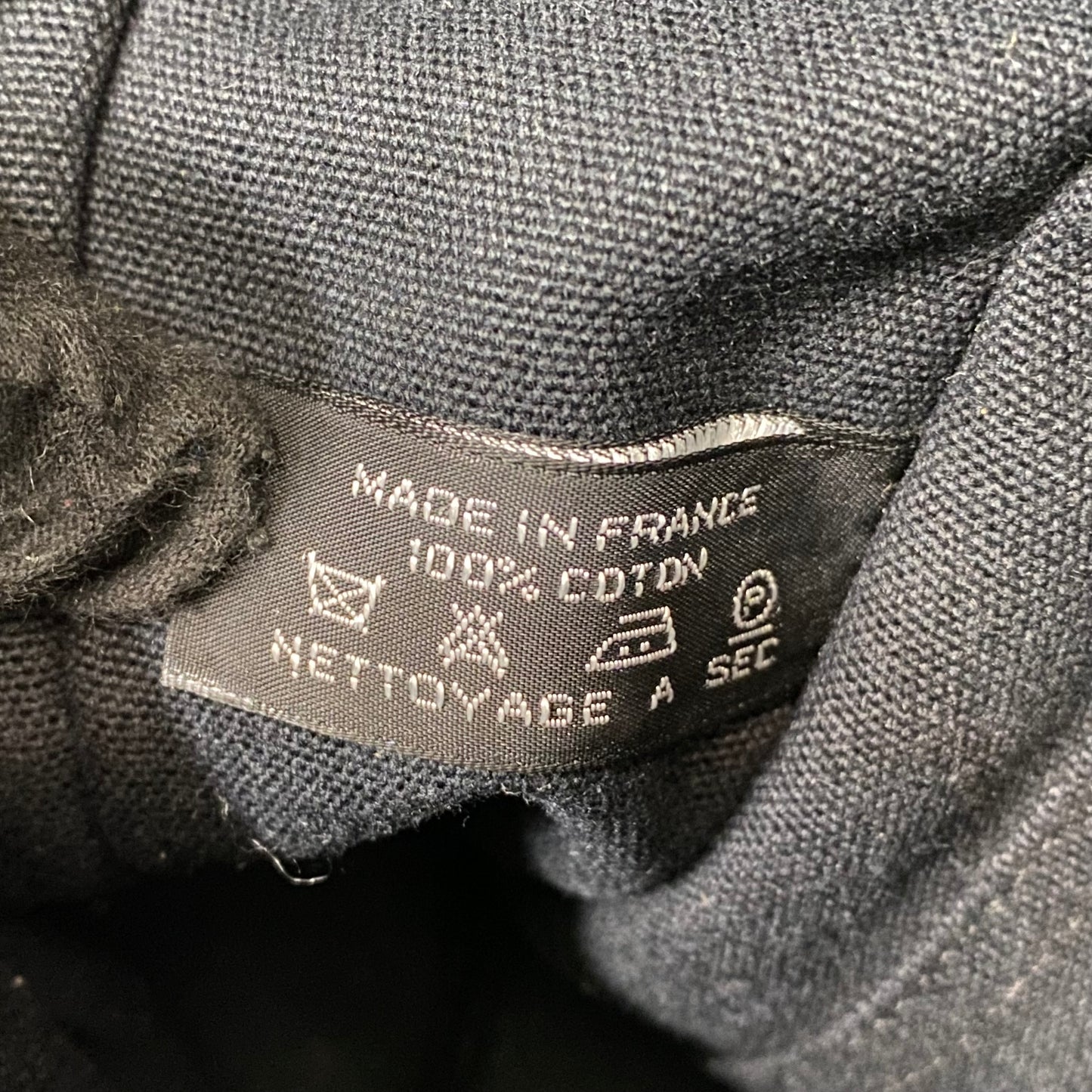 Hermes blue canvas tote bag Authentic with coa
