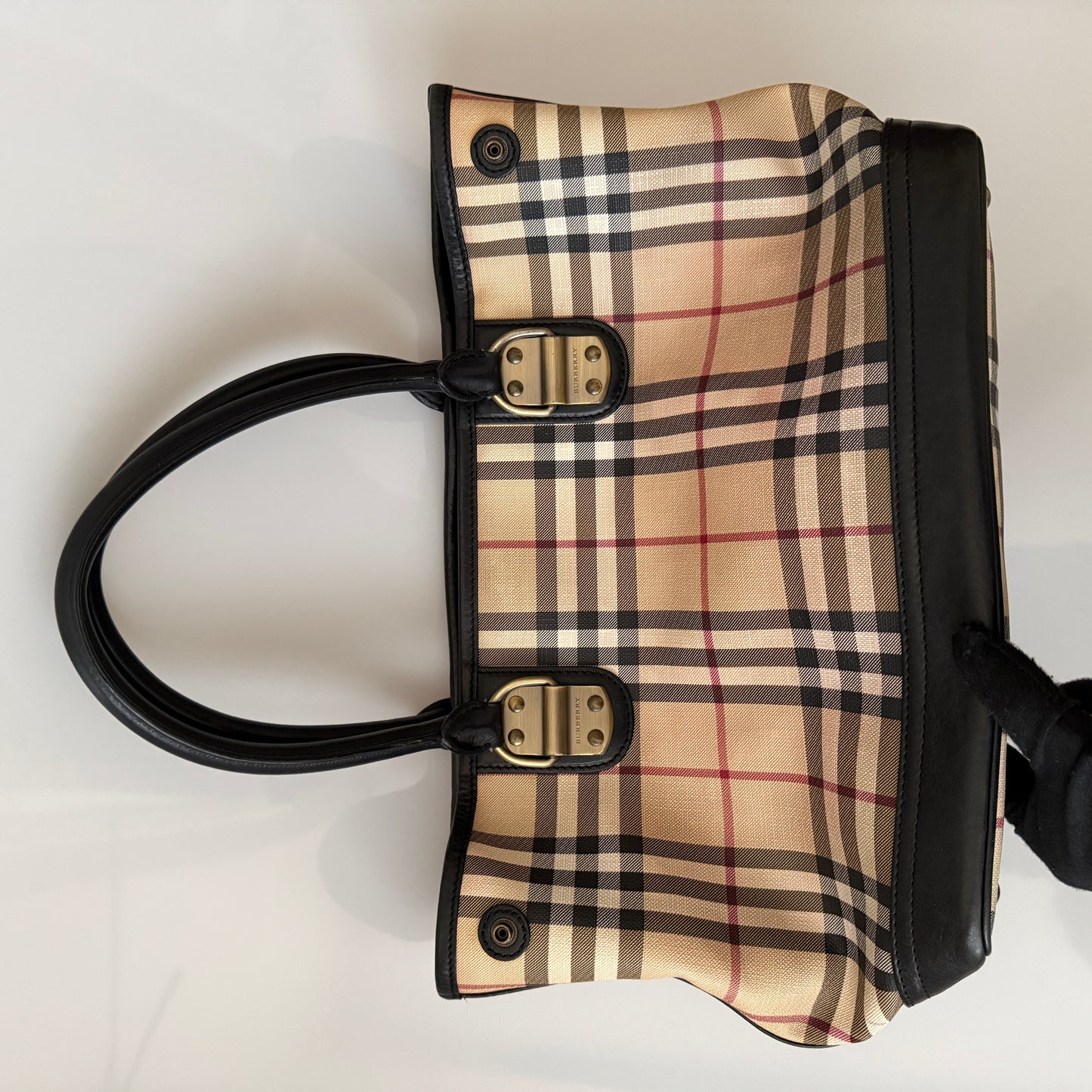 Burberry nova check tote bag authentic with COA