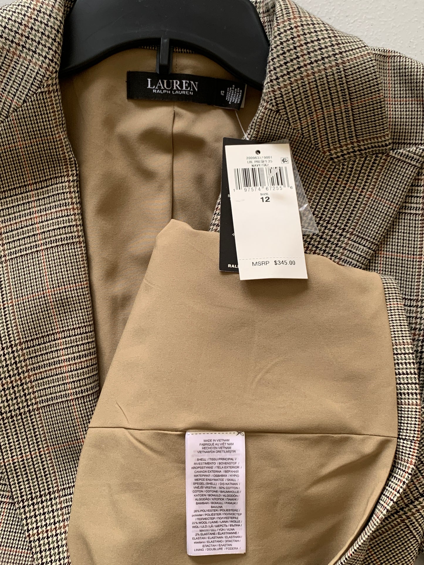 Lauren Ralph Lauren Women’s NWT Brown jacket Blazer 16