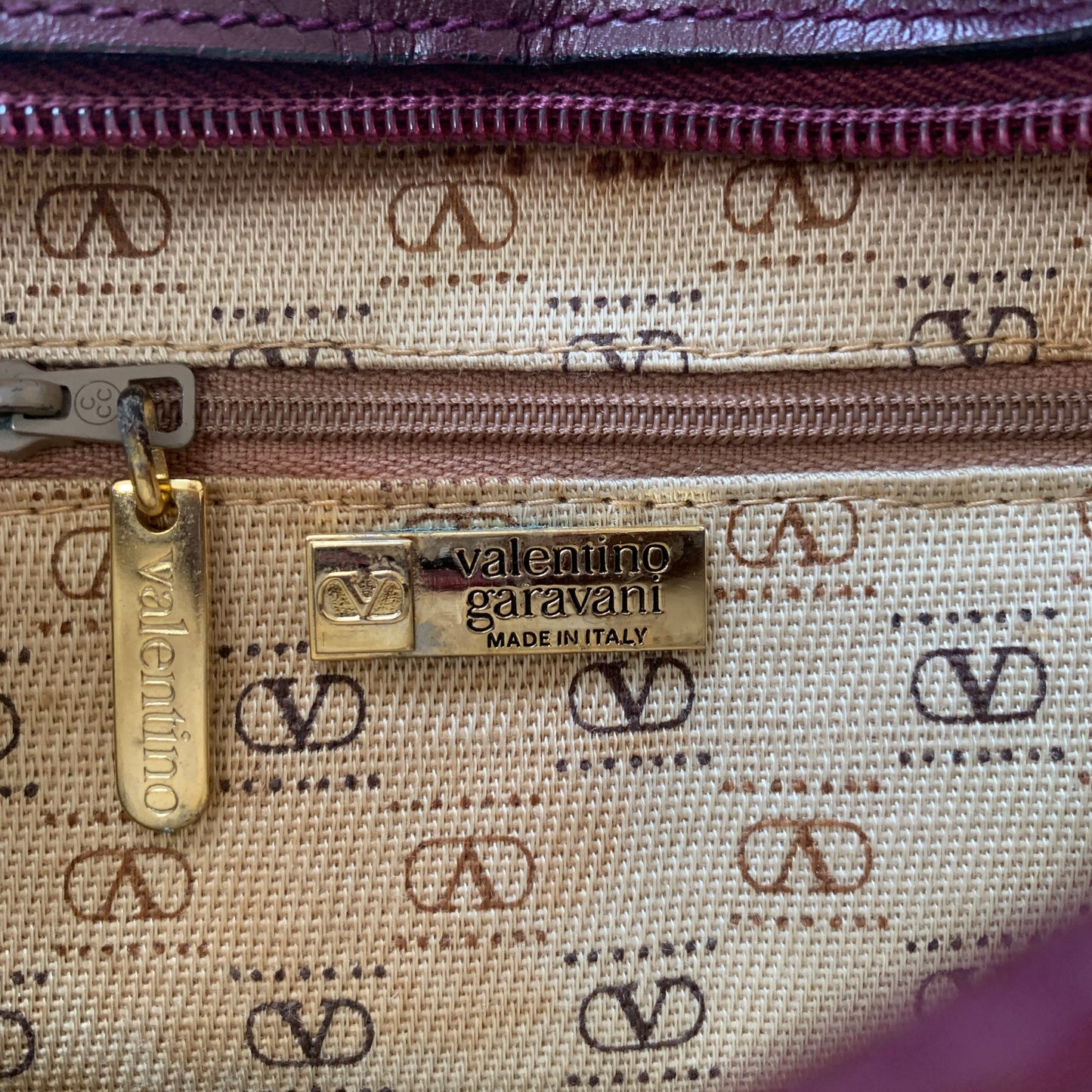 Valentino Garavani full V logo burgundy suede leather crossbody bag authentic with COA 10x6x2.9