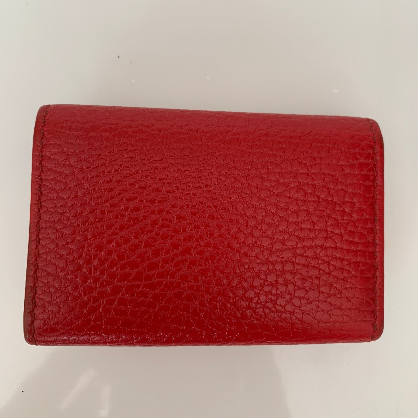 Gucci GG marmont red leather 6 ring Keyholder authentic with COA
