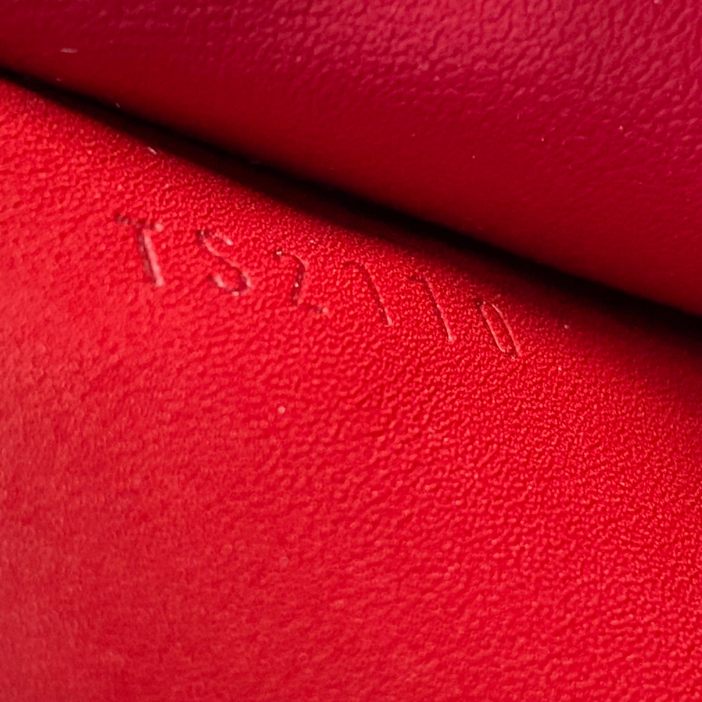 Louis Vuitton monogram red Vernis long wallet TS2770 Authentic with COA
