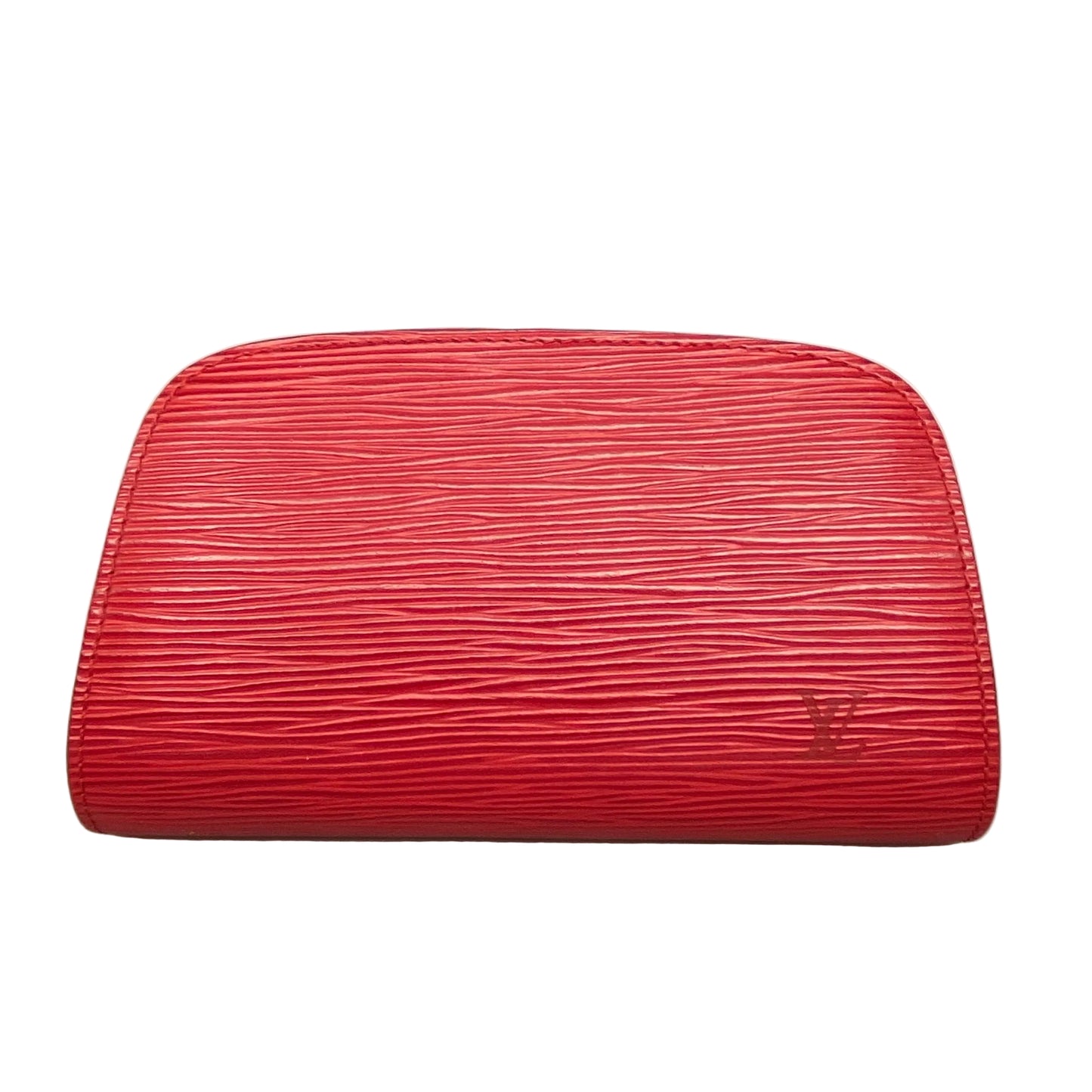 Louis Vuitton red Epi leather cosmetic pouch SP0937 Authentic with COA 6.7x4