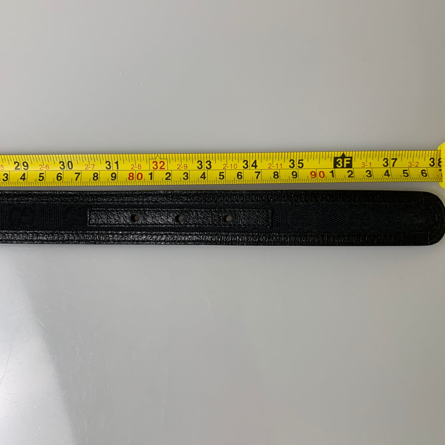 Gucci black monogram Belt authentic with COA 85 cm 34”