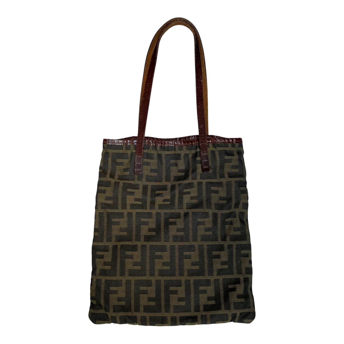 Fendi zucca monogram tote bag Authentic with COA 8.8x10