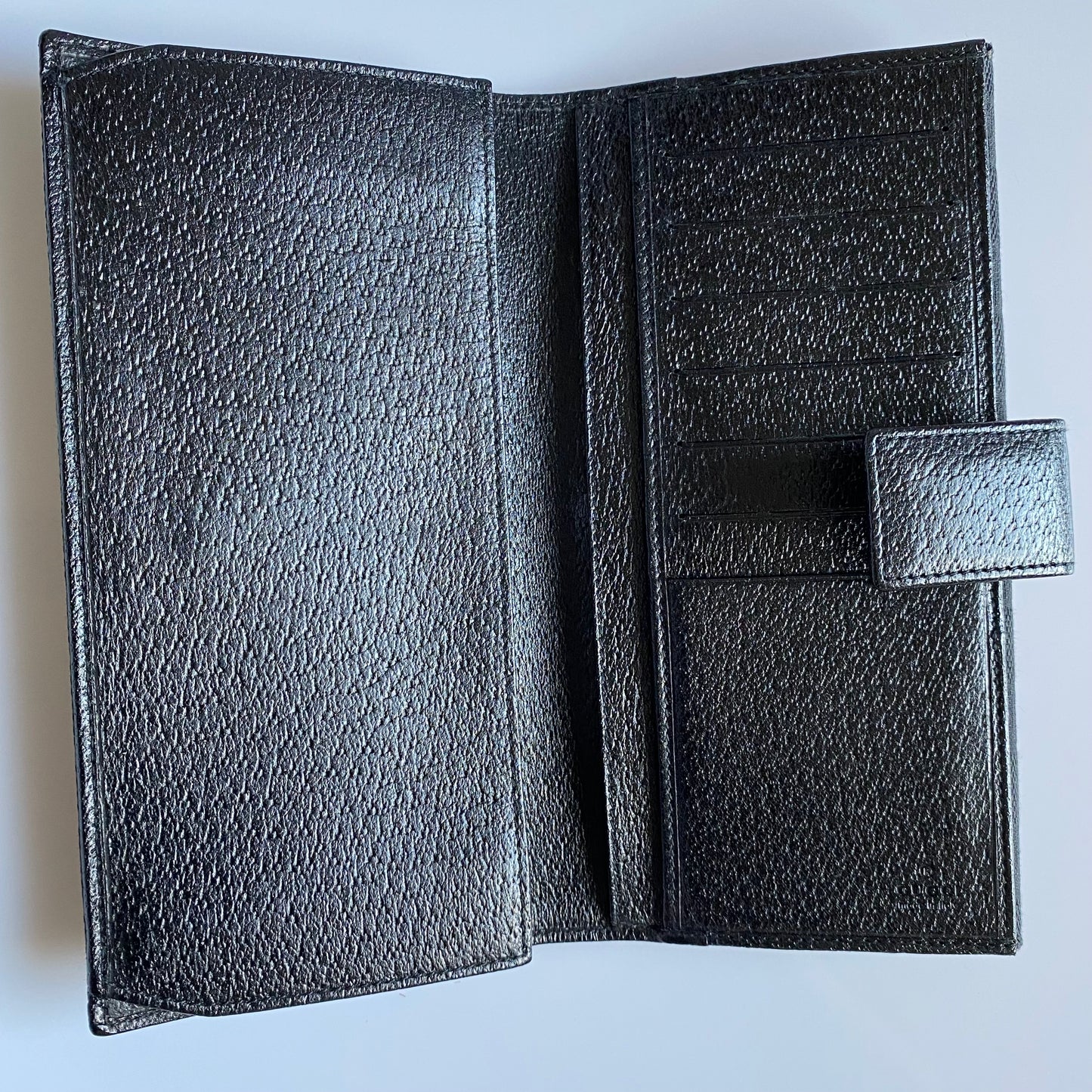 Gucci monogram black long wallet Authentic with COA