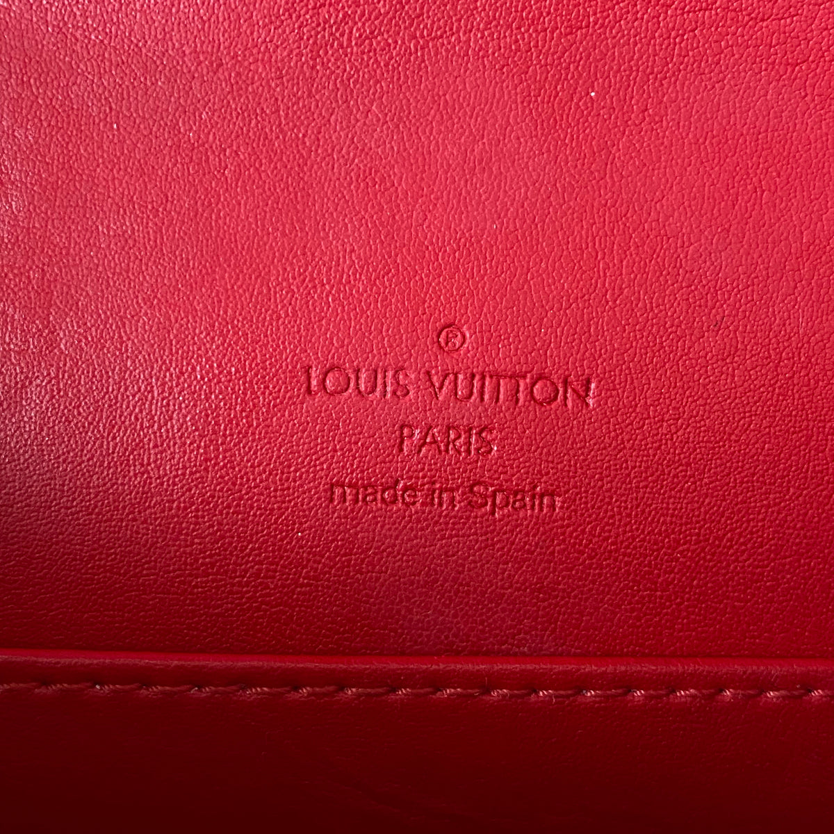 Louis Vuitton monogram red vernis shoulder bag CA1929 Authentic with COA and dust bag 10.3x8.5x2.5