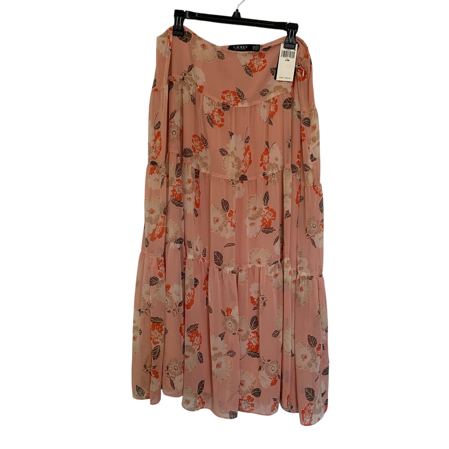 Lauren Ralph Lauren Plus size women’s NWT floral sheer skirt size 14w