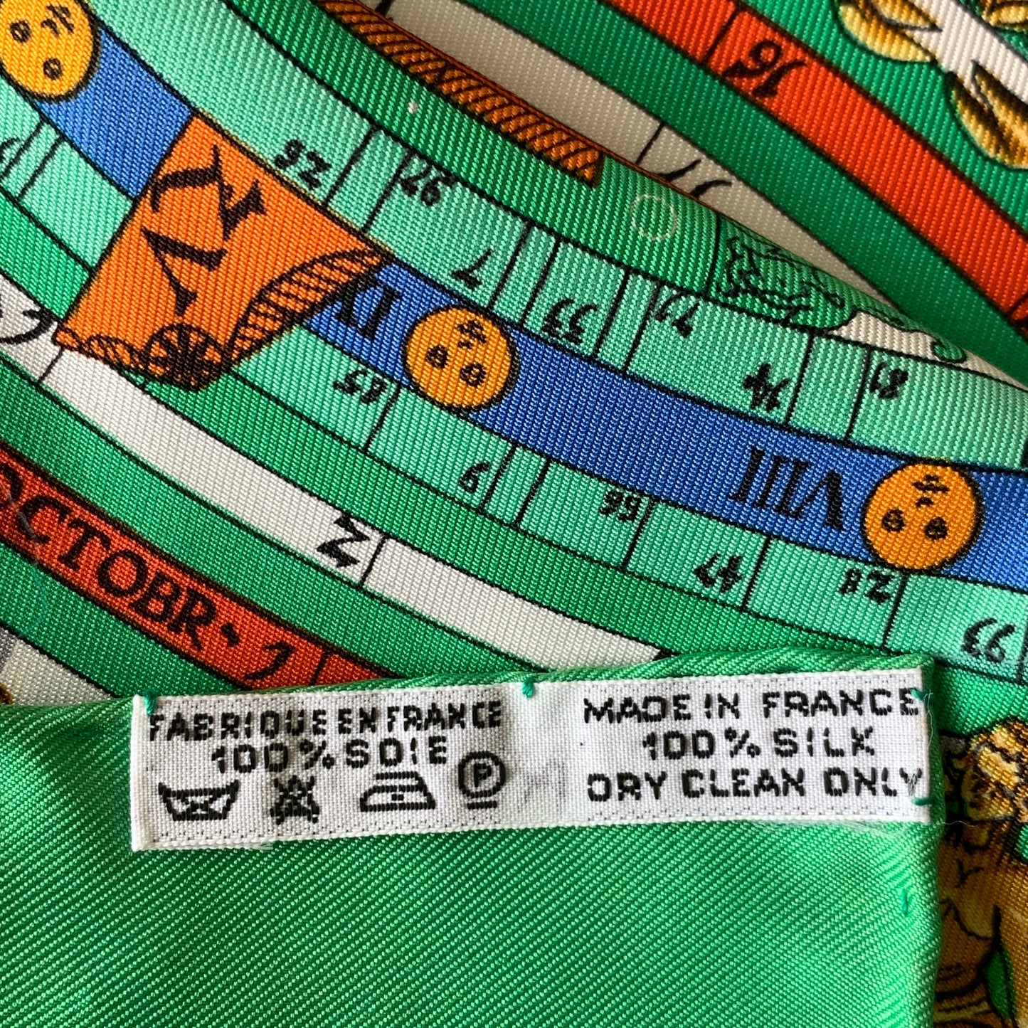 Hermes carre 40 silk scarf Authentic with COA 16 inch