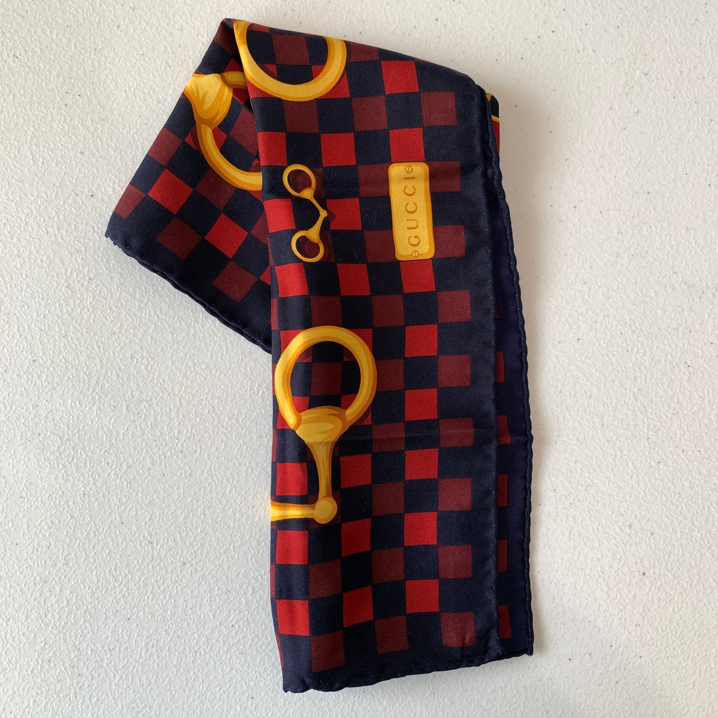 Gucci silk scarf Authentic with COA 16.5 inch