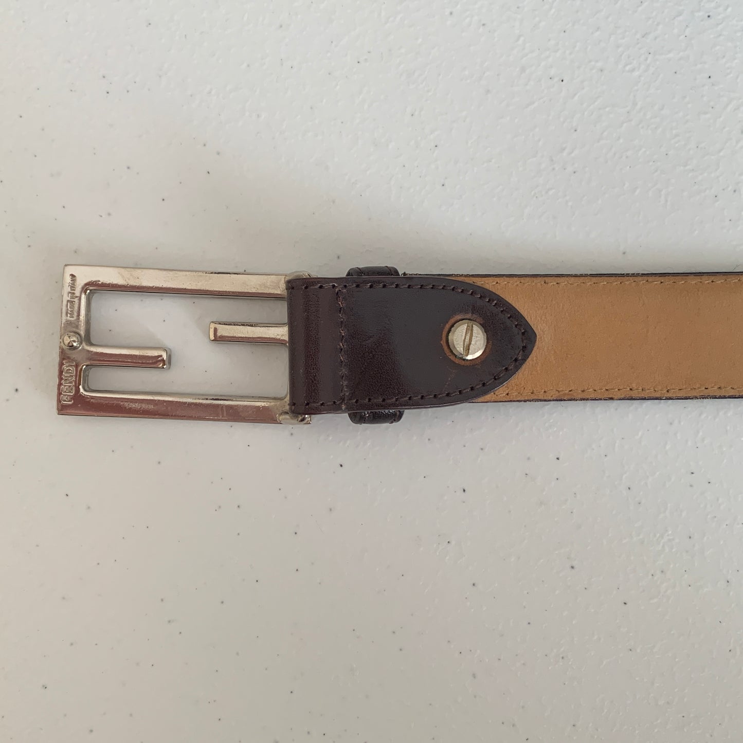 Fendi zucca monogram Belt authentic with COA Italian size 50