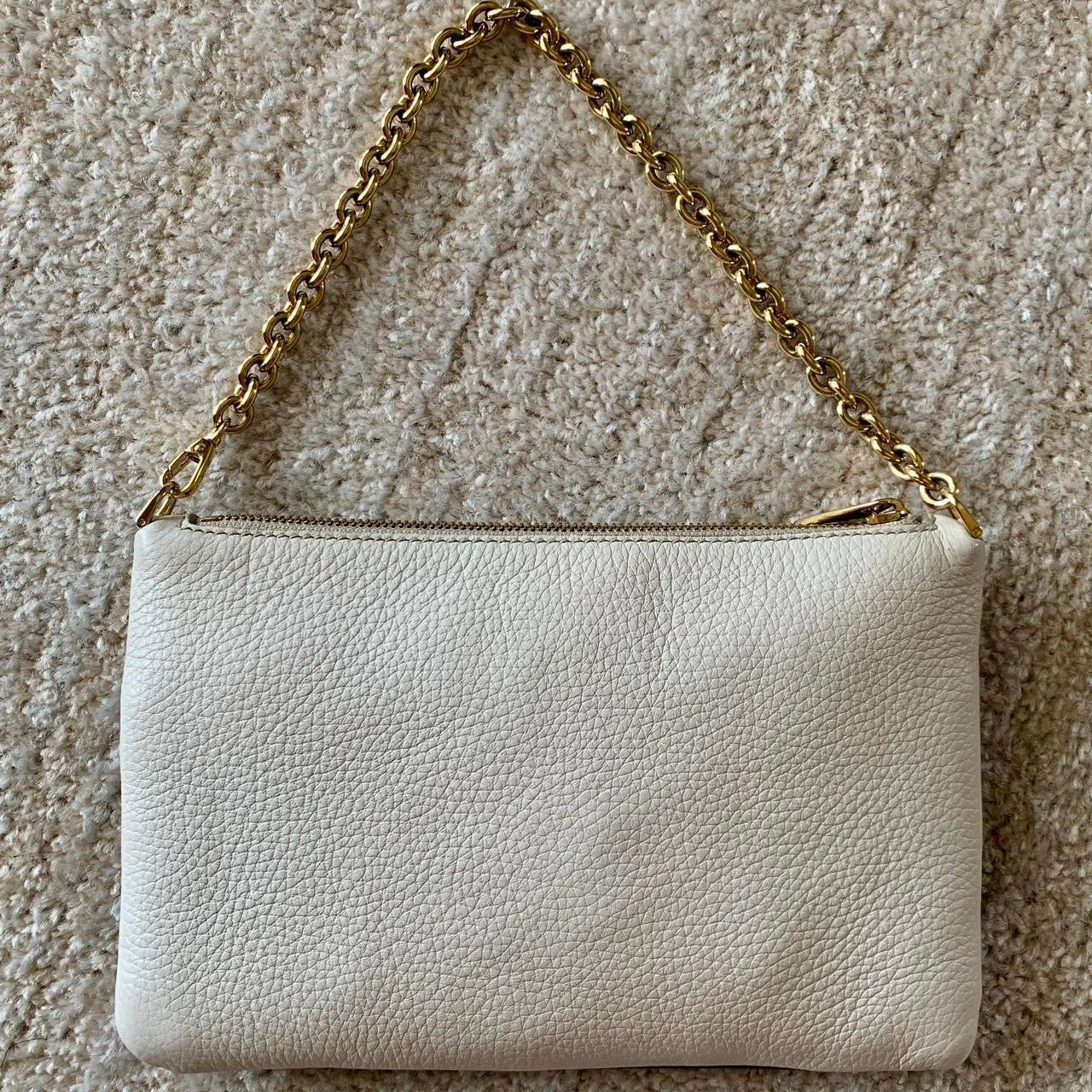 Authentic Dolce & Gabbana two color leather clutch bag