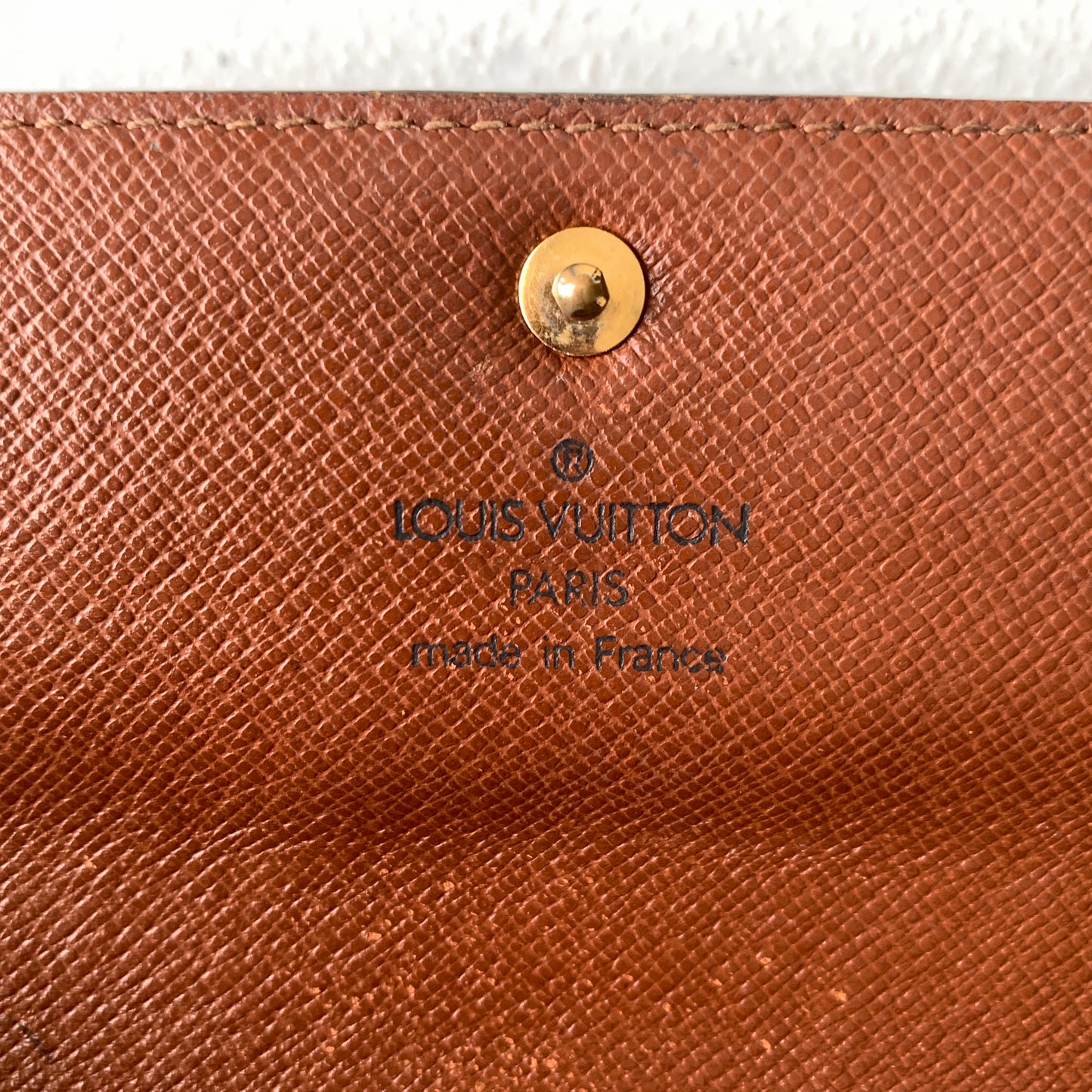 Louis Vuitton monogram Sarah long wallet TH0061 Authentic with COA